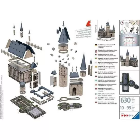Puzzle 3D Harry Potter sala principala 540 piese Puzzle 3D Harry Potter sala principala 540 piese