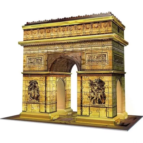 Puzzle 3D cu LED Arc de Triumf 216 piese Ravensburger Puzzle 3D cu LED Arc de Triumf 216 piese Ravensburger