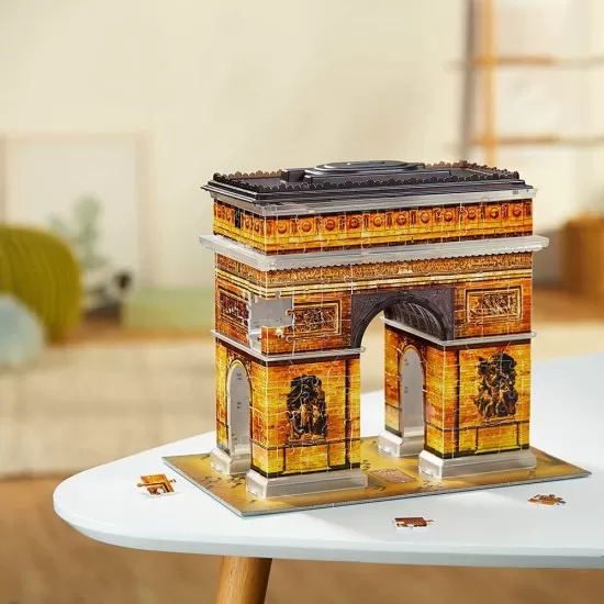 Puzzle 3D cu LED Arc de Triumf 216 piese Ravensburger Puzzle 3D cu LED Arc de Triumf 216 piese Ravensburger