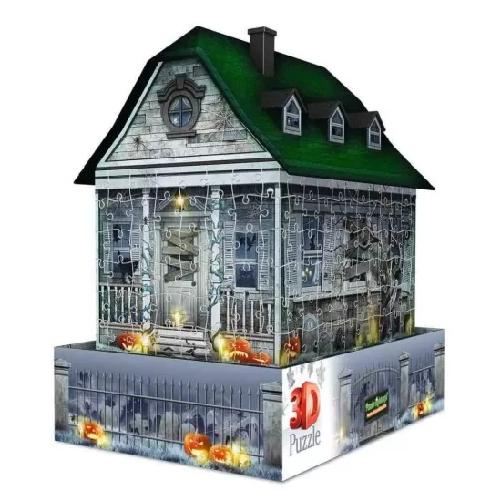 Puzzle 3D cu LED Casa Bantuita 216 piese Ravensburger Puzzle 3D cu LED Casa Bantuita 216 piese Ravensburger