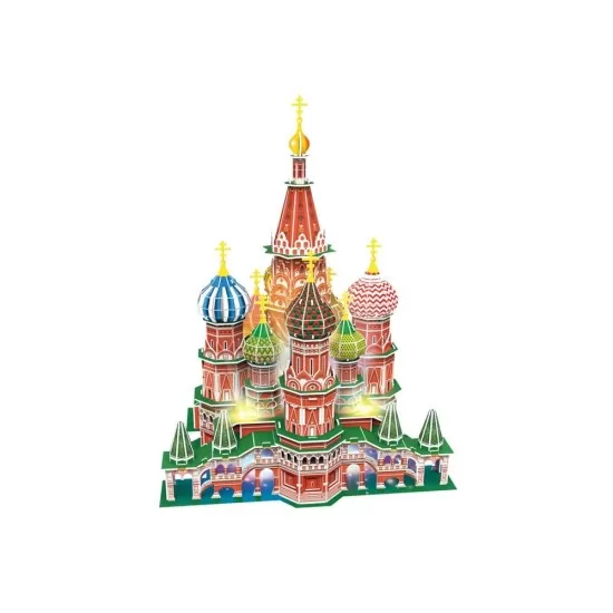 Puzzle 3D cu led Catedrala St. Basil 224 piese Puzzle 3D cu led Catedrala St. Basil 224 piese