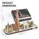 Puzzle 3D led Paris 115 piese