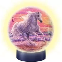 Puzzle 3D luminos cal pe plaja 72 piese Ravensburger