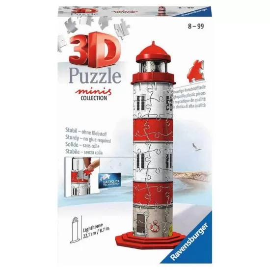 Puzzle 3D Mini Lighthouse 54 piese Ravensburger Puzzle 3D Mini Lighthouse 54 piese Ravensburger