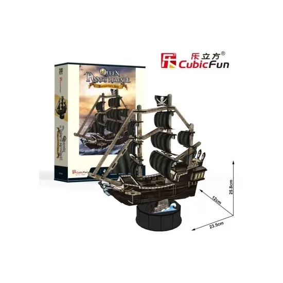 Puzzle 3D nava Queen Anne 100 piese Puzzle 3D nava Queen Anne 100 piese