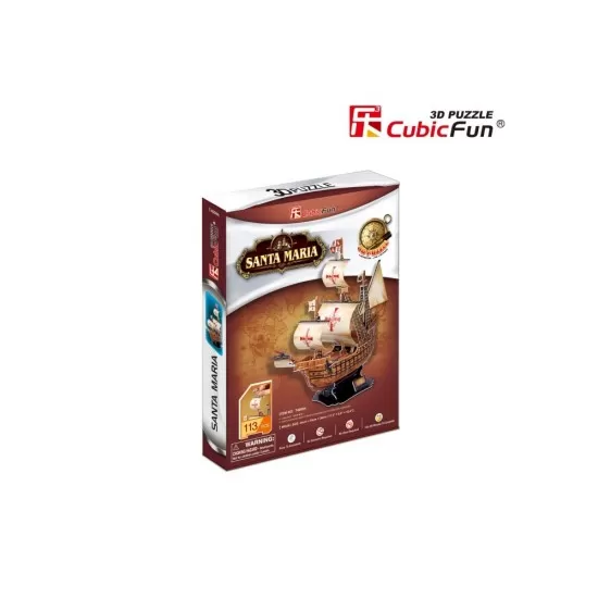 Puzzle 3D nava Santa Maria 113 piese Puzzle 3D nava Santa Maria 113 piese