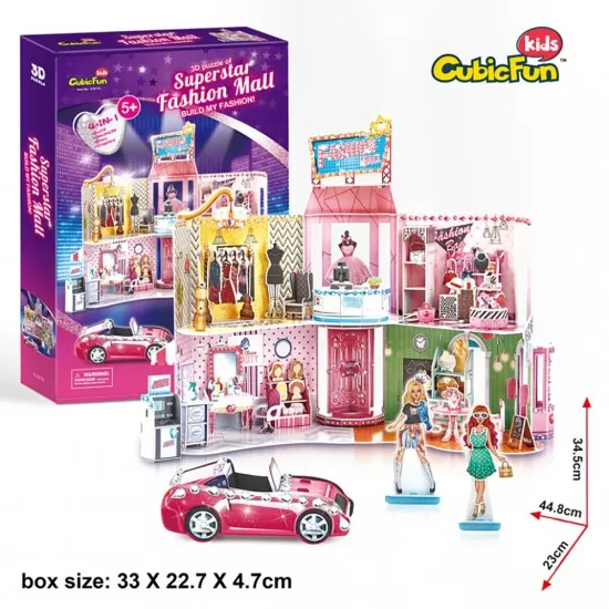 Puzzle 3D cu stickere mall 157 piese Puzzle 3D cu stickere mall 157 piese