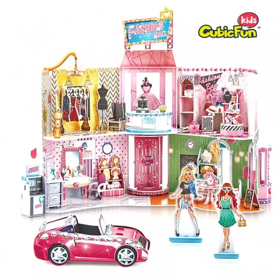 Puzzle 3D cu stickere mall 157 piese Puzzle 3D cu stickere mall 157 piese