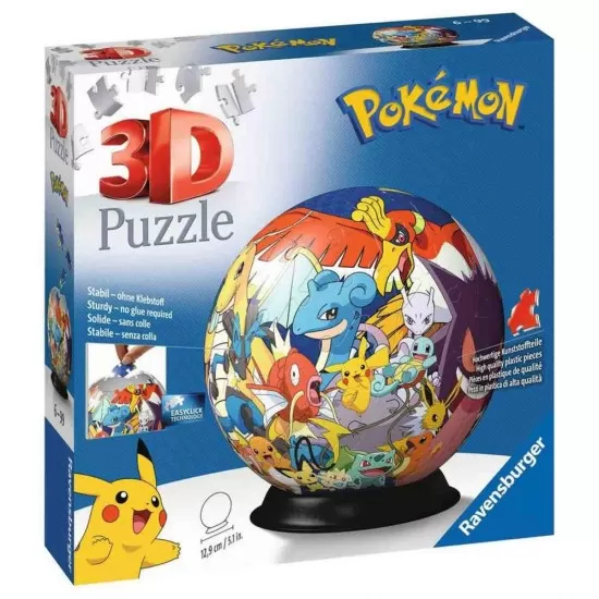 Puzzle 3D Pokemon 72 piese Ravensburger Puzzle 3D Pokemon 72 piese Ravensburger
