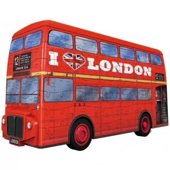 Puzzle 3D Autobuz Londra Ravensburger 216 piese Puzzle 3D Autobuz Londra Ravensburger 216 piese