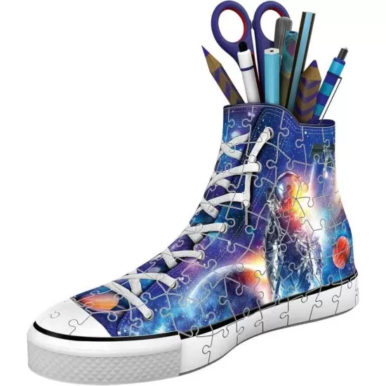 Puzzle 3D suport pixuri sneaker astronaut 108 piese Puzzle 3D suport pixuri sneaker astronaut 108 piese