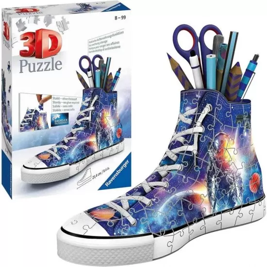 Puzzle 3D suport pixuri sneaker astronaut 108 piese Puzzle 3D suport pixuri sneaker astronaut 108 piese