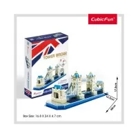Puzzle 3D Tower Bridge nivel mediu 52 piese