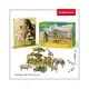 Puzzle 3D cu brosura - Animale salbatice 69 piese Puzzle 3D cu brosura - Animale salbatice 69 piese