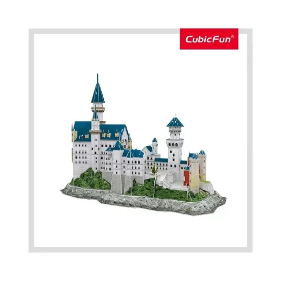 Puzzle 3D cu brosura Castelul Neuschwanstein 128 piese