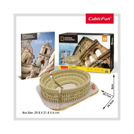 Puzzle 3D cu brosura Colosseum 131 piese
