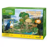 Puzzle 3D cu brosura padure amazoniana 67 piese