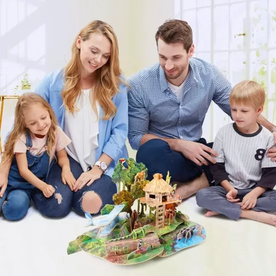 Puzzle 3D cu brosura padure amazoniana 67 piese Puzzle 3D cu brosura padure amazoniana 67 piese