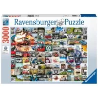 Puzzle Ravensburger 3000 piese - 99 Momente cu Volkswagen