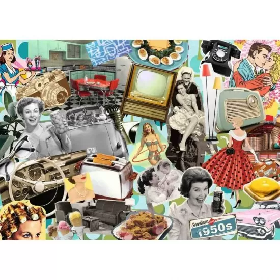 Puzzle 1000 piese Ravensburger - Anii 50