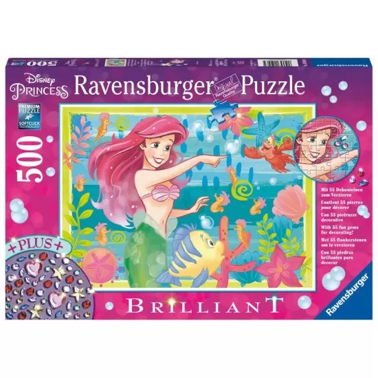 Puzzle Ariel 500 piese + stickere Ravensburger Puzzle Ariel 500 piese + stickere Ravensburger