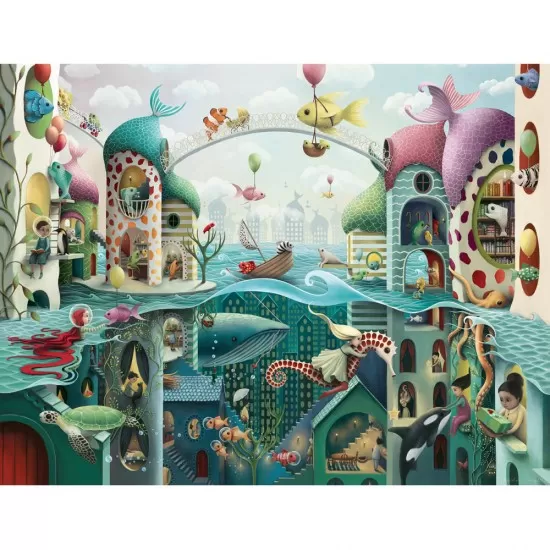Puzzle aventura pestilor Ravensburger 2000 piese Puzzle aventura pestilor Ravensburger 2000 piese