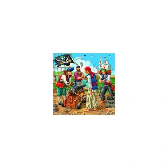 Puzzle aventurile piratilor 3x49 piese Puzzle aventurile piratilor 3x49 piese