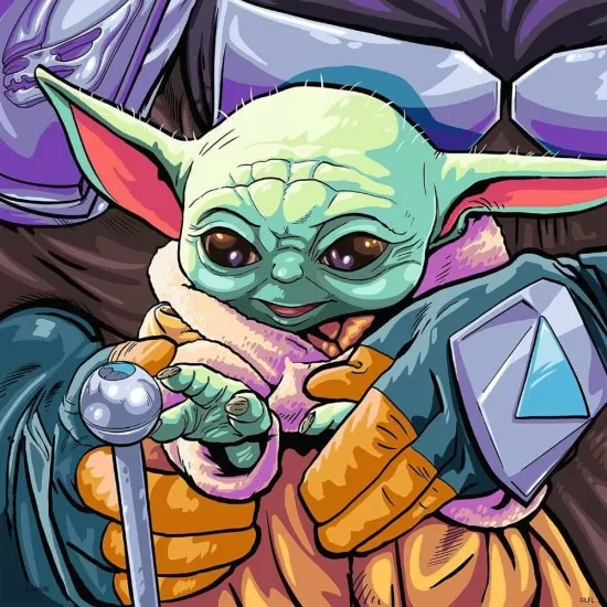 Puzzle Baby Yoda 3x49 piese Ravensburger Puzzle Baby Yoda 3x49 piese Ravensburger