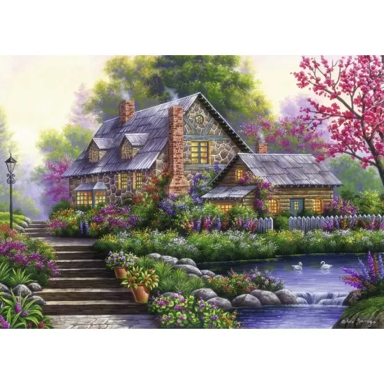 Puzzle Cabana Romantica 1000 piese Puzzle Cabana Romantica 1000 piese