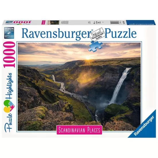 Puzzle cascada Haifoss Islanda 1000 piese Puzzle cascada Haifoss Islanda 1000 piese