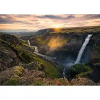 Puzzle cascada Haifoss Islanda 1000 piese