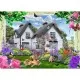 Puzzle casuta cu flori si animale 1000 piese Ravensburger