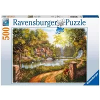 Puzzle casuta langa rau 500 piese