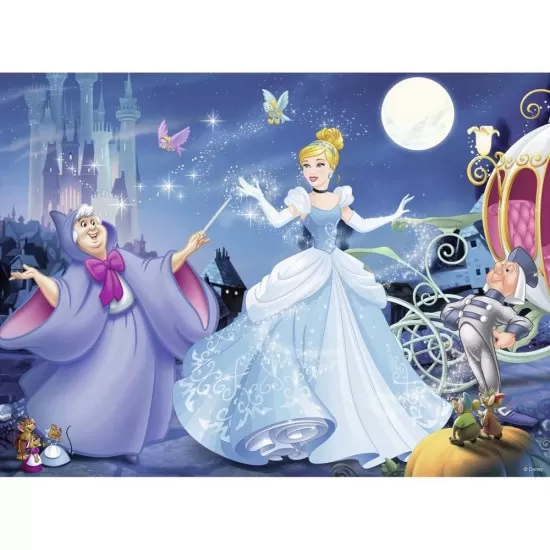 Puzzle Cenusareasa 100 piese glitter Ravensburger Puzzle Cenusareasa 100 piese glitter Ravensburger