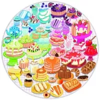 Puzzle cerc desert Ravensburger 500 piese