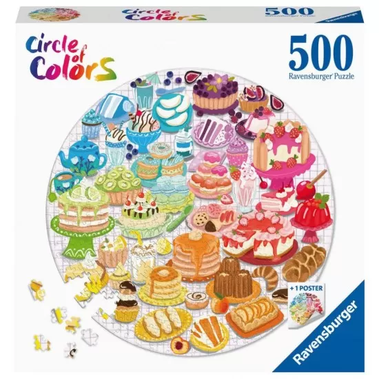 Puzzle cerc desert Ravensburger 500 piese Puzzle cerc desert Ravensburger 500 piese