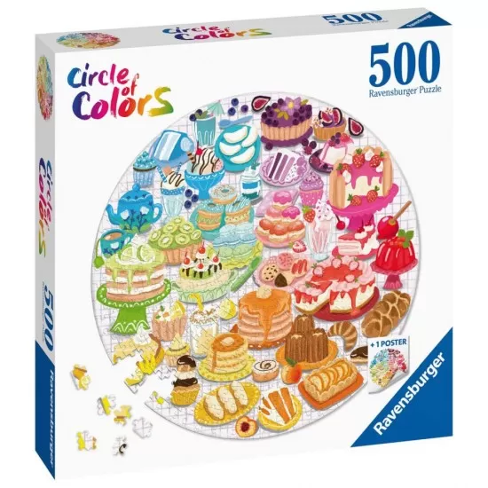 Puzzle cerc desert Ravensburger 500 piese Puzzle cerc desert Ravensburger 500 piese
