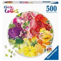 Puzzle cerc fructe si legume Ravensburger 500 piese