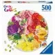 Puzzle cerc fructe si legume Ravensburger 500 piese Puzzle cerc fructe si legume Ravensburger 500 piese