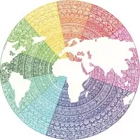 Puzzle cerc Mandala Ravensburger 500 piese