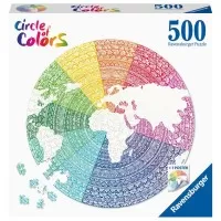 Puzzle cerc Mandala Ravensburger 500 piese
