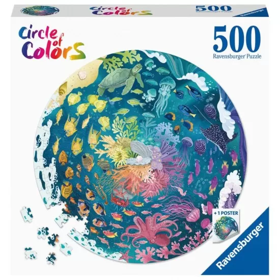 Puzzle cerc ocean Ravensburger 500 piese Puzzle cerc ocean Ravensburger 500 piese