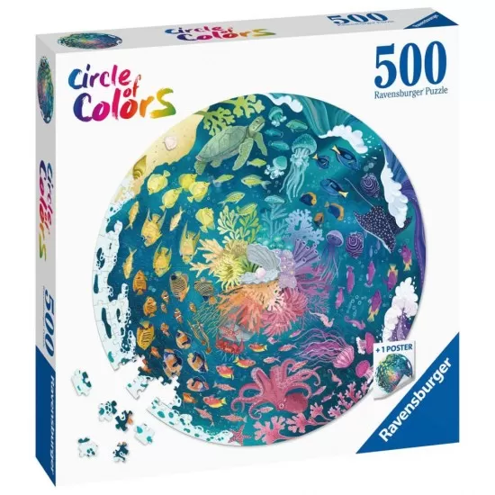 Puzzle cerc ocean Ravensburger 500 piese Puzzle cerc ocean Ravensburger 500 piese