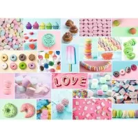 Puzzle colaj dulciuri 500 piese