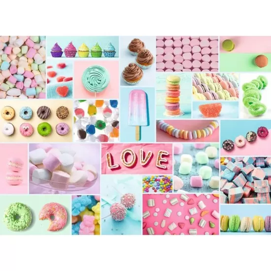 Puzzle colaj dulciuri 500 piese Puzzle colaj dulciuri 500 piese