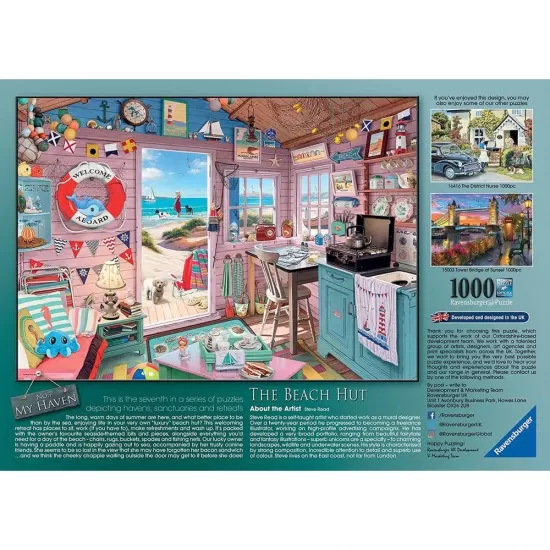 Puzzle coliba la plaja 1000 piese Puzzle coliba la plaja 1000 piese