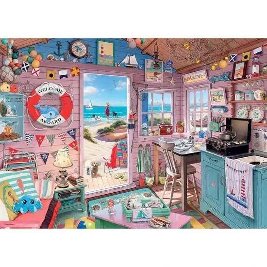 Puzzle coliba la plaja 1000 piese Puzzle coliba la plaja 1000 piese