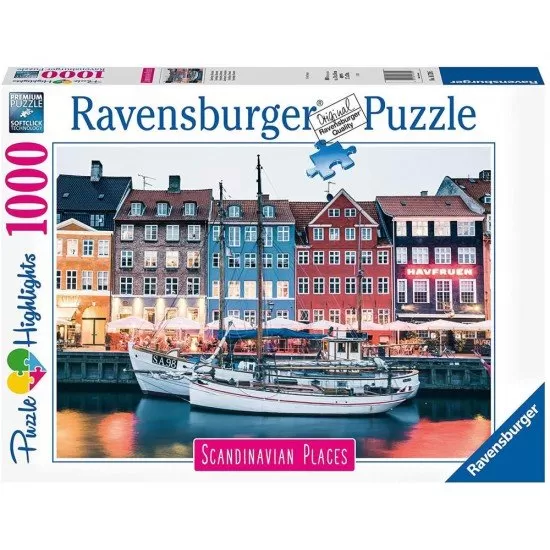 Puzzle Copenhaga Danemarca 1000 piese Puzzle Copenhaga Danemarca 1000 piese