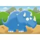 Puzzle Dinozauri - 2/3/4/5 piese Puzzle Dinozauri - 2/3/4/5 piese