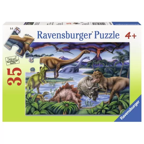 Puzzle Dinozauri - 35 piese Puzzle Dinozauri - 35 piese